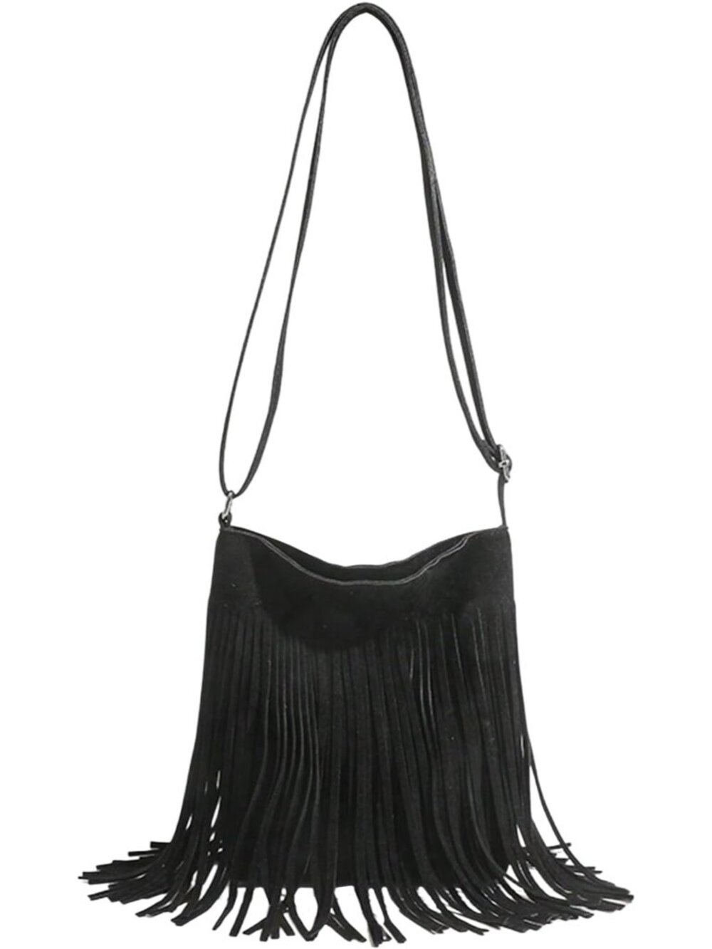 Women's Fringe Bags Adjustable Strap Tassel Crossbody Bags Hippie Western Purse